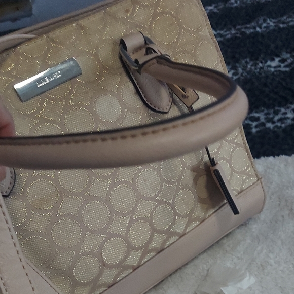 Nine West Gold and Tan Satchel - Picture 7 of 16